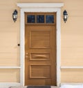 Old house front door composition Royalty Free Stock Photo