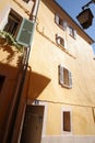 Old house of Hyeres and streetlight Royalty Free Stock Photo