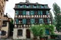 Old house in la petit France district on Strasbourg