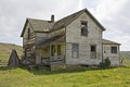 Old weathered house wooden lap siding vintage country home Royalty Free Stock Photo