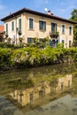 Old house on the Martesana canal (Milan, Italy)