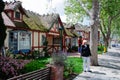 Old house in medieval village in california