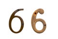 Old house number signs Royalty Free Stock Photo