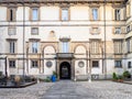 old house Palazzo Roncalli in Bergamo city Royalty Free Stock Photo