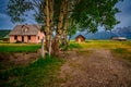 Old House of with pumphouse and granary at Grand Teton National Park