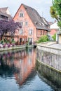 Old House with reflection in the Water Royalty Free Stock Photo