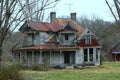 Old Apparently Abandoned House on a Rural Kentucky Road Royalty Free Stock Photo