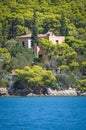 Old house by the sea, Poros island Royalty Free Stock Photo