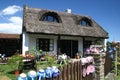 Old house with thatched roof Royalty Free Stock Photo