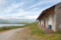 An old house in Tundra Dr road, Unalaska, Alaska.