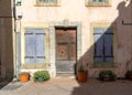 Old house of the village of Gruissan, Southern France Royalty Free Stock Photo
