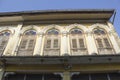 Old house which has wooden window in Sino-Portuguese style at old town