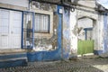 Old and chipped facade in Alcochete, Lisbon Royalty Free Stock Photo