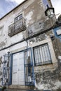 Old and chipped facade in Alcochete, Lisbon Royalty Free Stock Photo