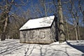 Old House in the Winter Royalty Free Stock Photo
