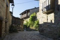 Old house, wood and stone houses in the province of Zamora in Sp