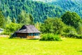 Old house with a wooden roof Royalty Free Stock Photo