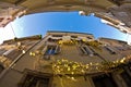 Old houses at backstreets of Piran, small coastal town in Istria