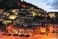 The old houses of Berat on Albania Royalty Free Stock Photo