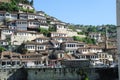The old houses of Berat on Albania Royalty Free Stock Photo