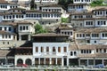 The old houses of Berat on Albania Royalty Free Stock Photo
