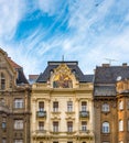 Old houses in Budapest, Hungary, Europe.