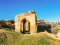 Old houses carved amid the mountains in the city Fez Morocco Royalty Free Stock Photo