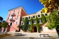 Old houses in the centre of the city of Coru in Greece Royalty Free Stock Photo