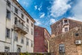 Old houses in the city of Motovun on Istria in Croatia.