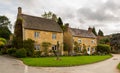 Old houses in Cotswold district of England Royalty Free Stock Photo