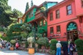 Bursa/Turkey - September 4, 2019: Historical colorful houses district in Bursa