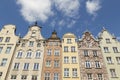 Old houses at Dlugi Targ square in Gdansk, Danzig, Poland Royalty Free Stock Photo