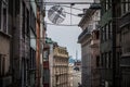 Old houses in downtown Istanbul Royalty Free Stock Photo