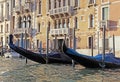 Old houses entrance on Grand Canal in Venice, Italy Royalty Free Stock Photo