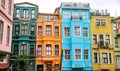 Old Houses in Fener District, Istanbul, Turkey Royalty Free Stock Photo