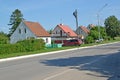 Old houses of the German construction on Sovetskaya Street