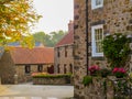 Old houses at the Guernsey Island Royalty Free Stock Photo