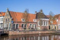 Old houses in historical city Sneek Royalty Free Stock Photo