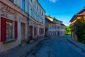 Old houses in Latvian village Sabile