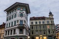 Old houses in Ljubljana, Sloven Royalty Free Stock Photo