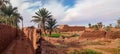 The red oasis Timimoun in Algeria