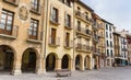 Old houses on the market square of Estella