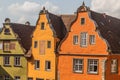 Old houses at Marktplatz (Market Square) in Schwabisch Hall, Germa Royalty Free Stock Photo