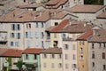 Old houses in the medieval village of Serres, France