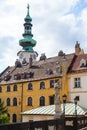 Old houses on Michalska street in Bratislava