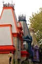 Old houses in Montreal, Canada. Royalty Free Stock Photo