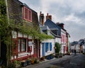 Old houses of the Picardy coast Royalty Free Stock Photo