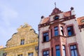 Old houses of polish town Royalty Free Stock Photo