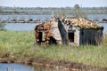 Old houses of the river Po mouth abandoned - Italy