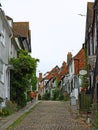 Old houses and cobbled street,  Rye, East Sussex, England Royalty Free Stock Photo